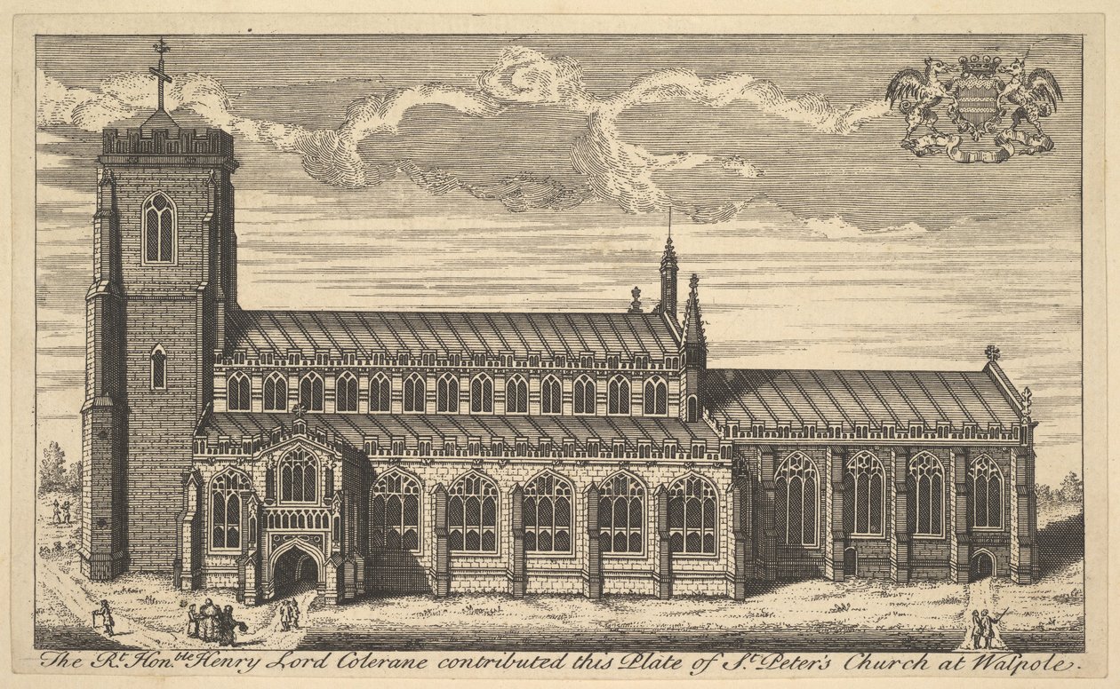 Iglesia de San Pedro en Walpole, siglo XVIII de Unbekannt