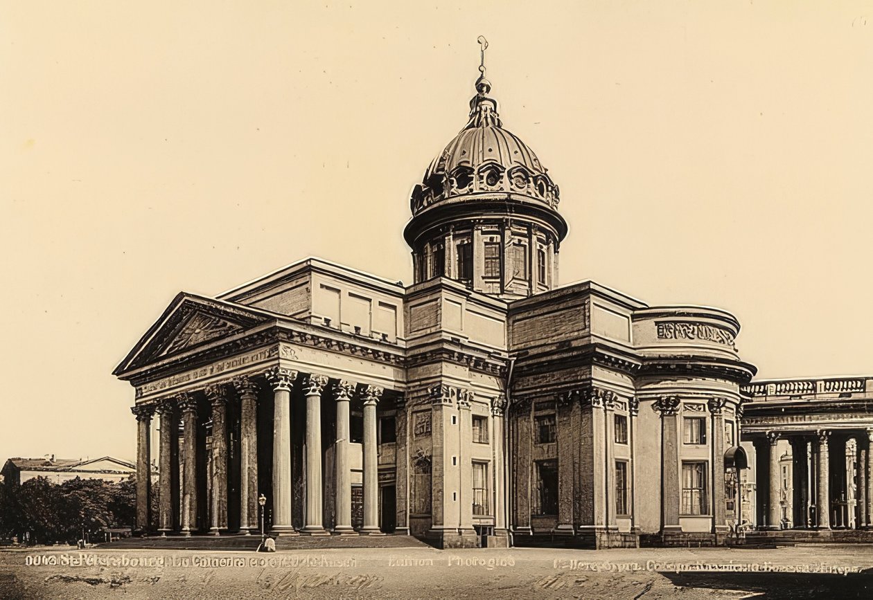 San Petersburgo / Rusia. La Catedral de Kazán. Alrededor de 1900 de Unbekannt