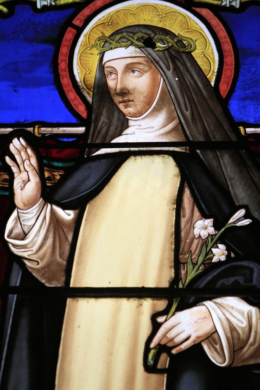 Vidriera. Santa Catalina de Siena. 1883. de Unbekannt