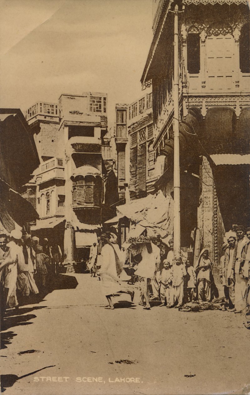 Escena callejera, Lahore de Unbekannt