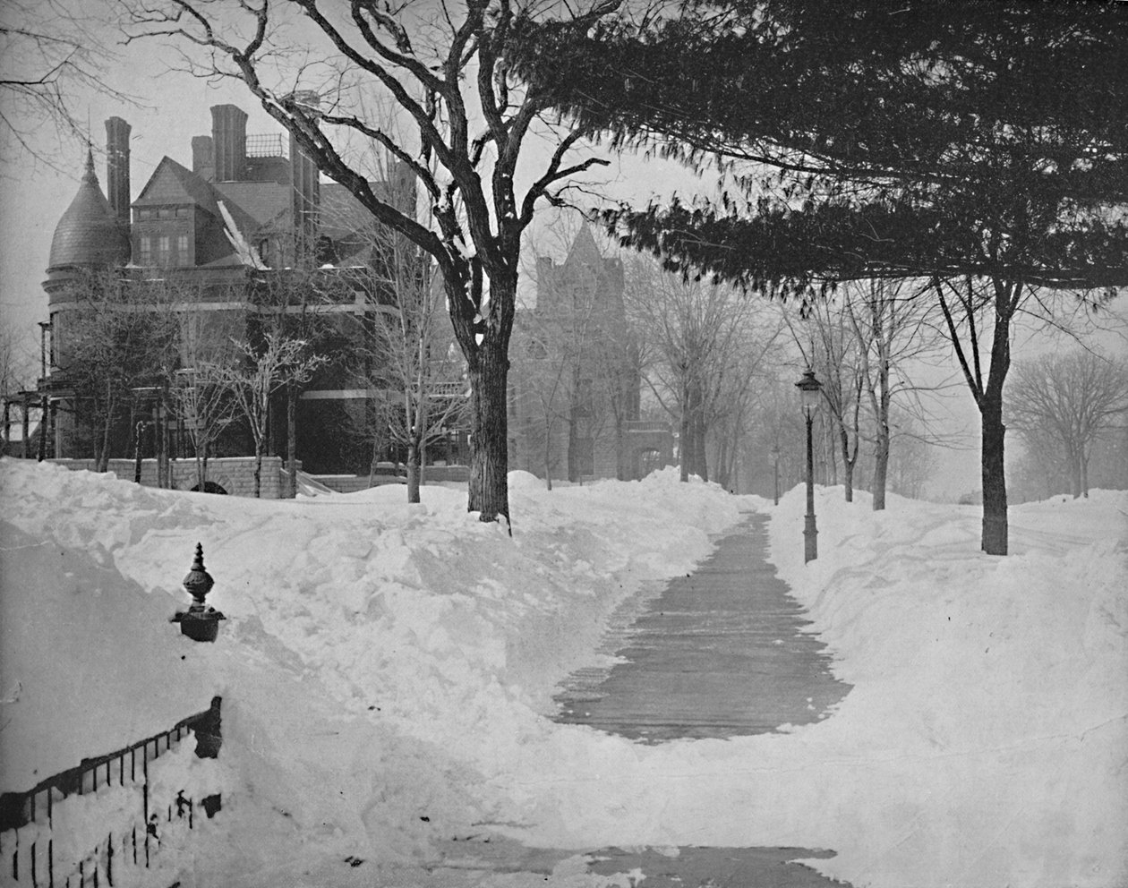 Avenida Summit en invierno, St. Paul, Minnesota, c1897 de Unbekannt