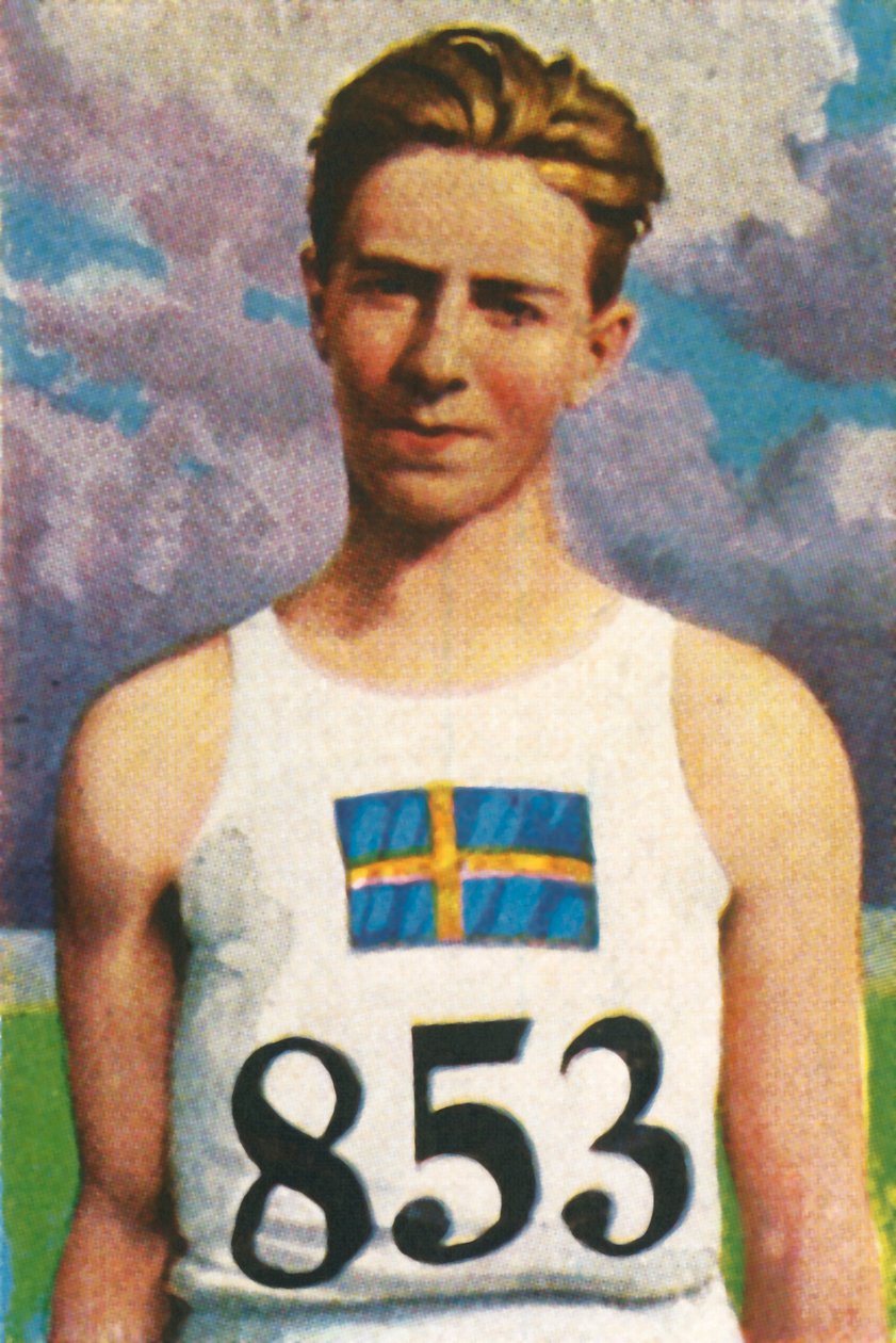 Erik Lundquist, lanzador de jabalina sueco, 1928 de Unbekannt