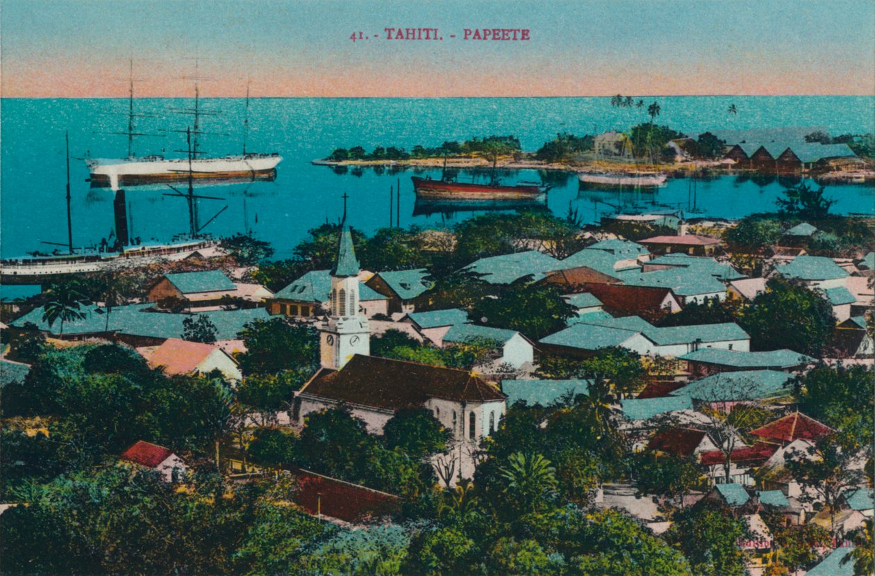 Tahití. Papeete, c1920 de Unbekannt
