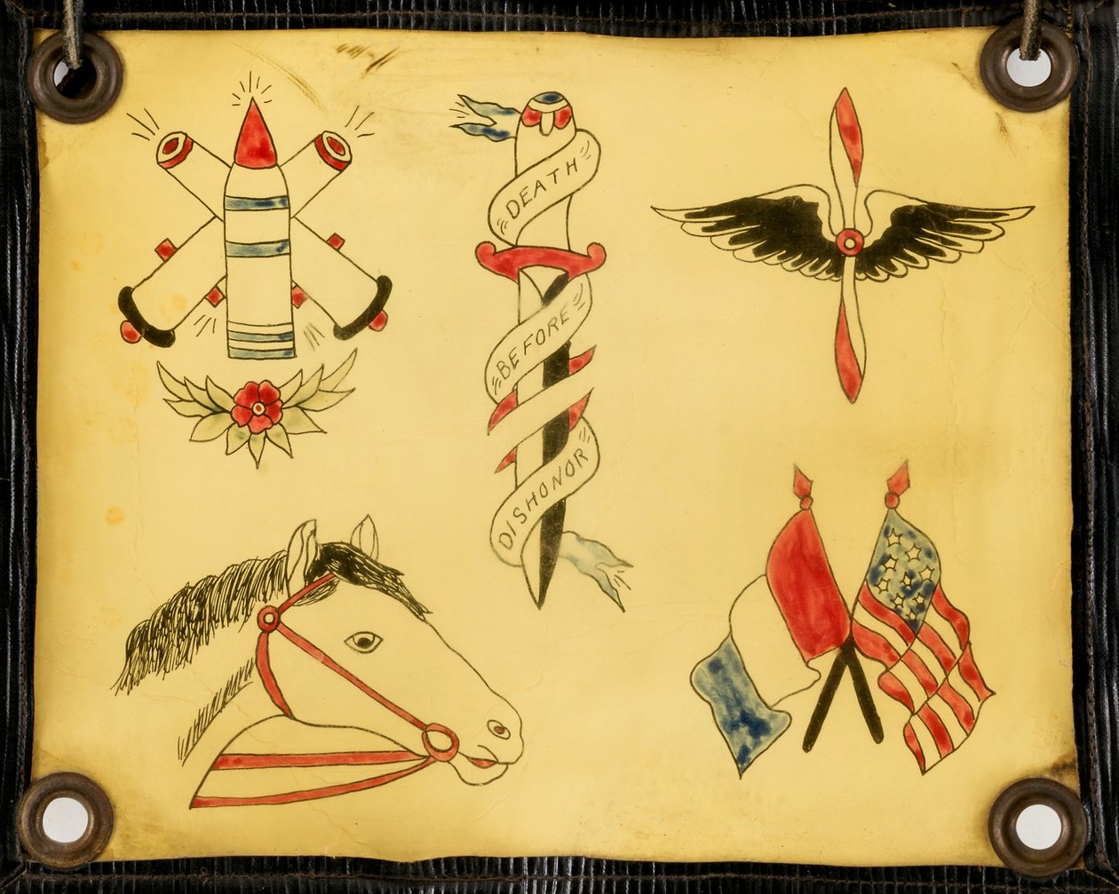 Diseño de tatuaje, siglo XX de Unbekannt