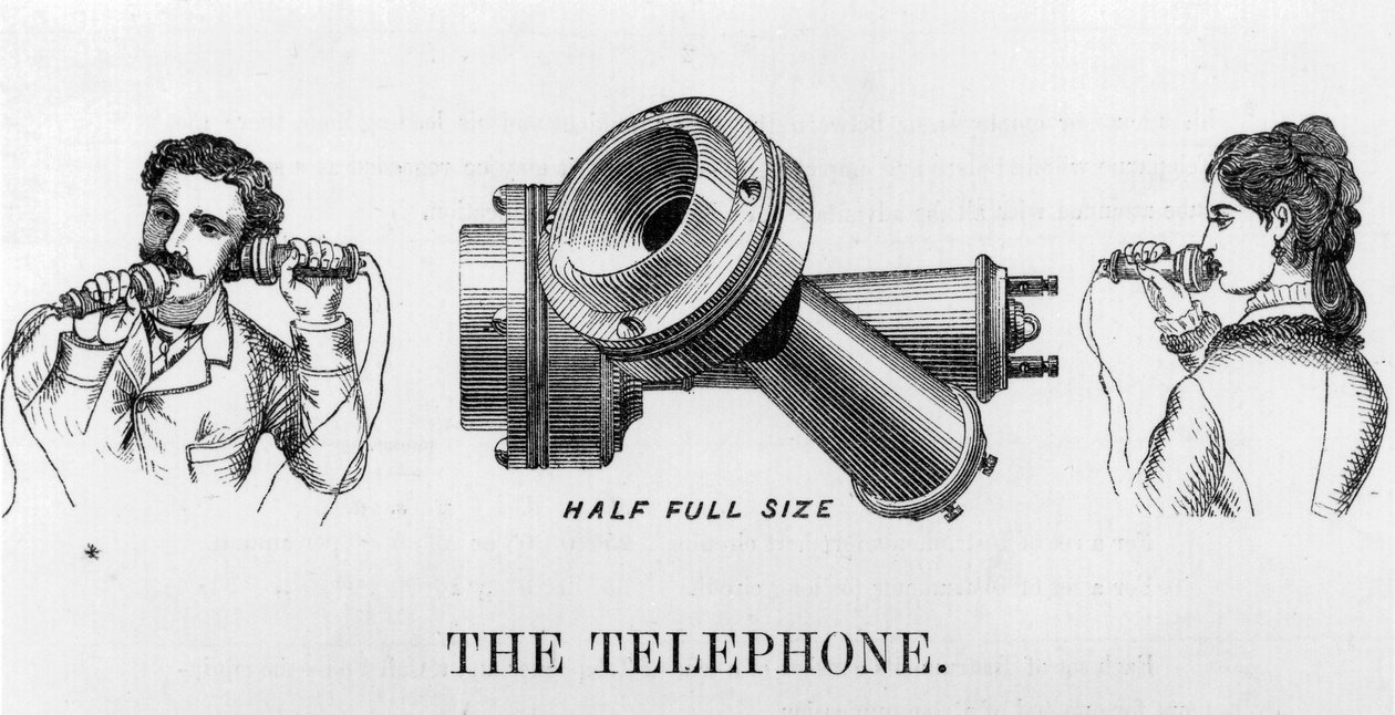 Telefonía, anuncio de teléfonos de Unbekannt