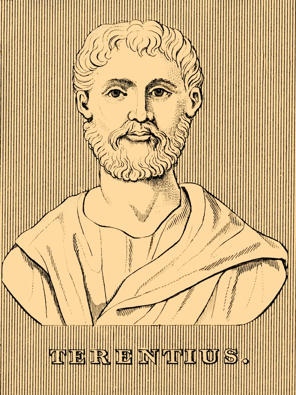 Terencio, c195-c 159 a.C., 1830 de Unbekannt