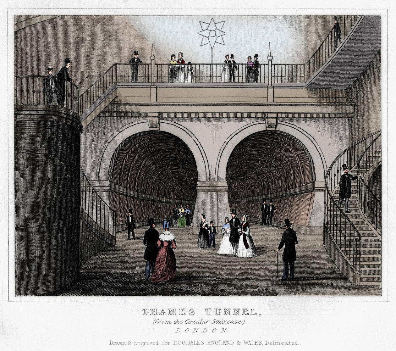 Túnel del Támesis, Londres, siglo XIX de Unbekannt