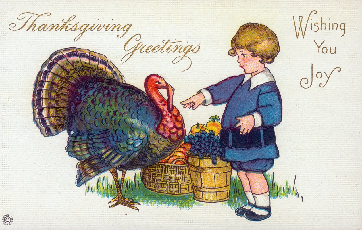 Saludos de Acción de Gracias. Deseándote alegría. de Unbekannt