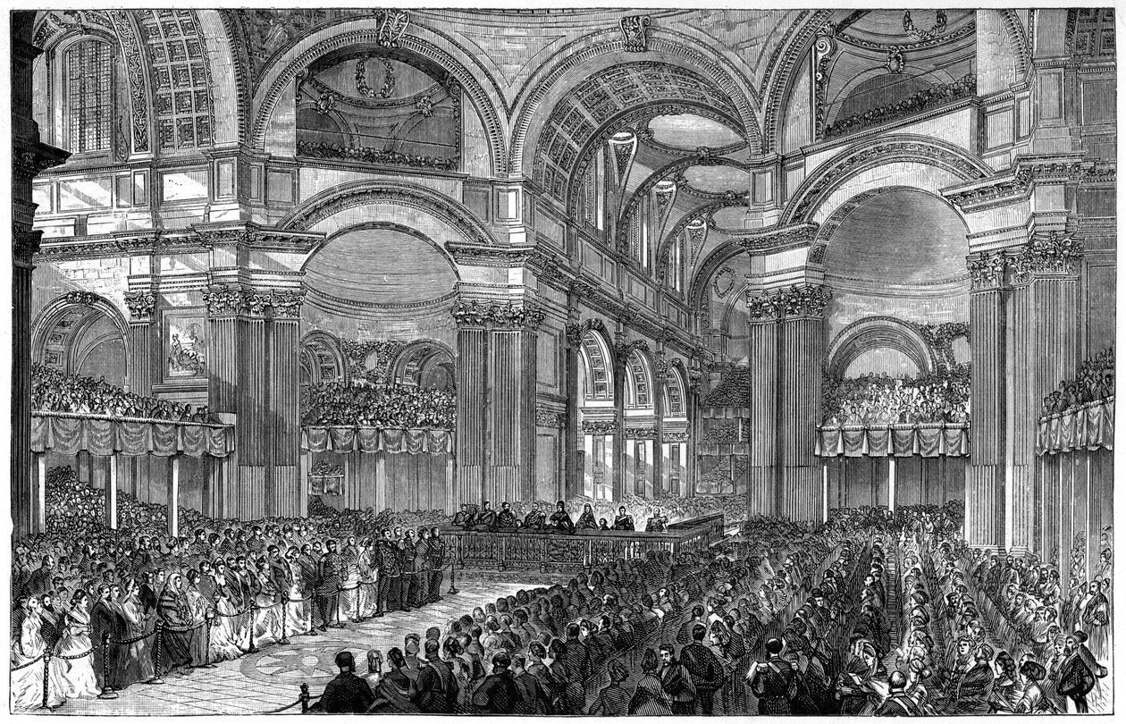 Servicio de acción de gracias en la Catedral de San Pablo, Londres, 1900 de Unbekannt