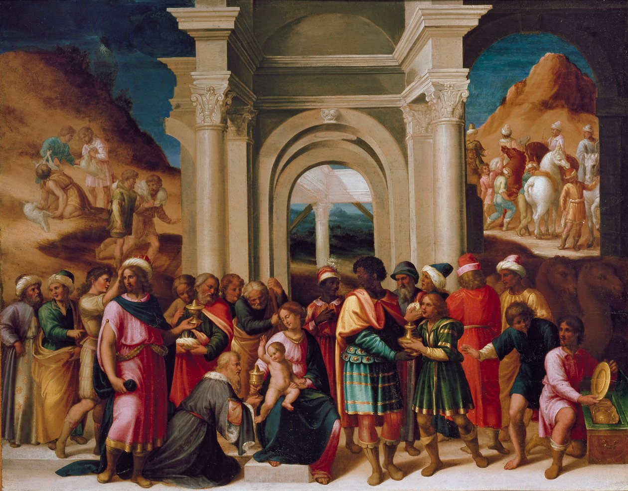 La Adoración de los Magos, c. 1530 de Unbekannt