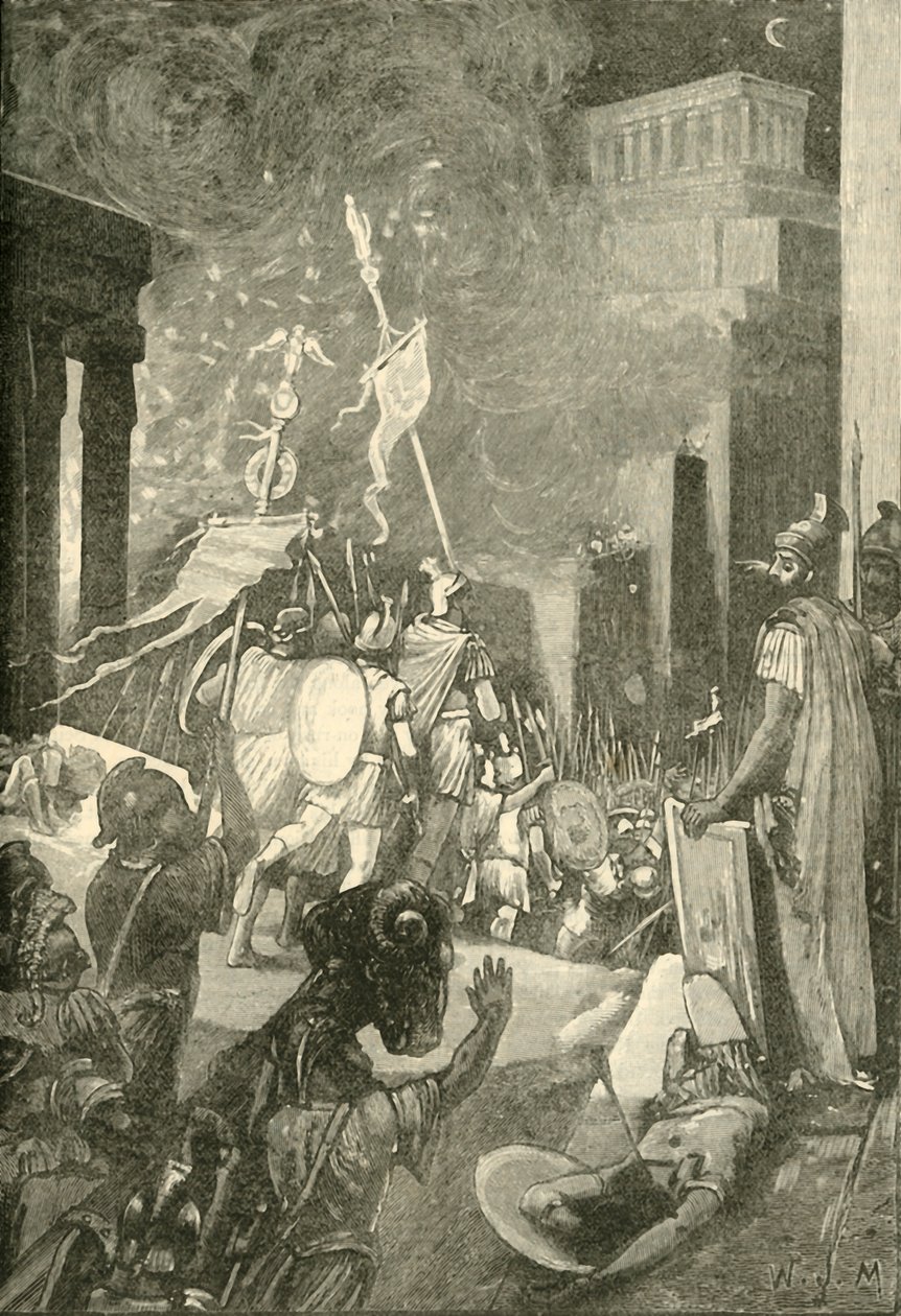 El ataque a la ciudadela de Cartago, 1890 de Unbekannt