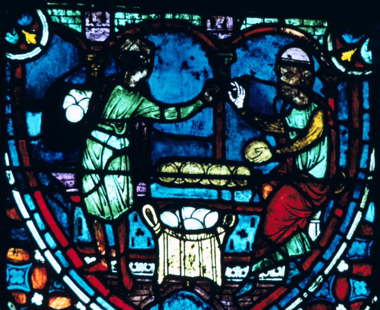 Los panaderos, vidrieras, Catedral de Chartres, Francia, 1194-1260 de Unbekannt