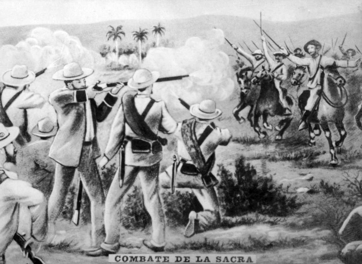 La batalla de Sacra, 1873, años 1920 de Unbekannt