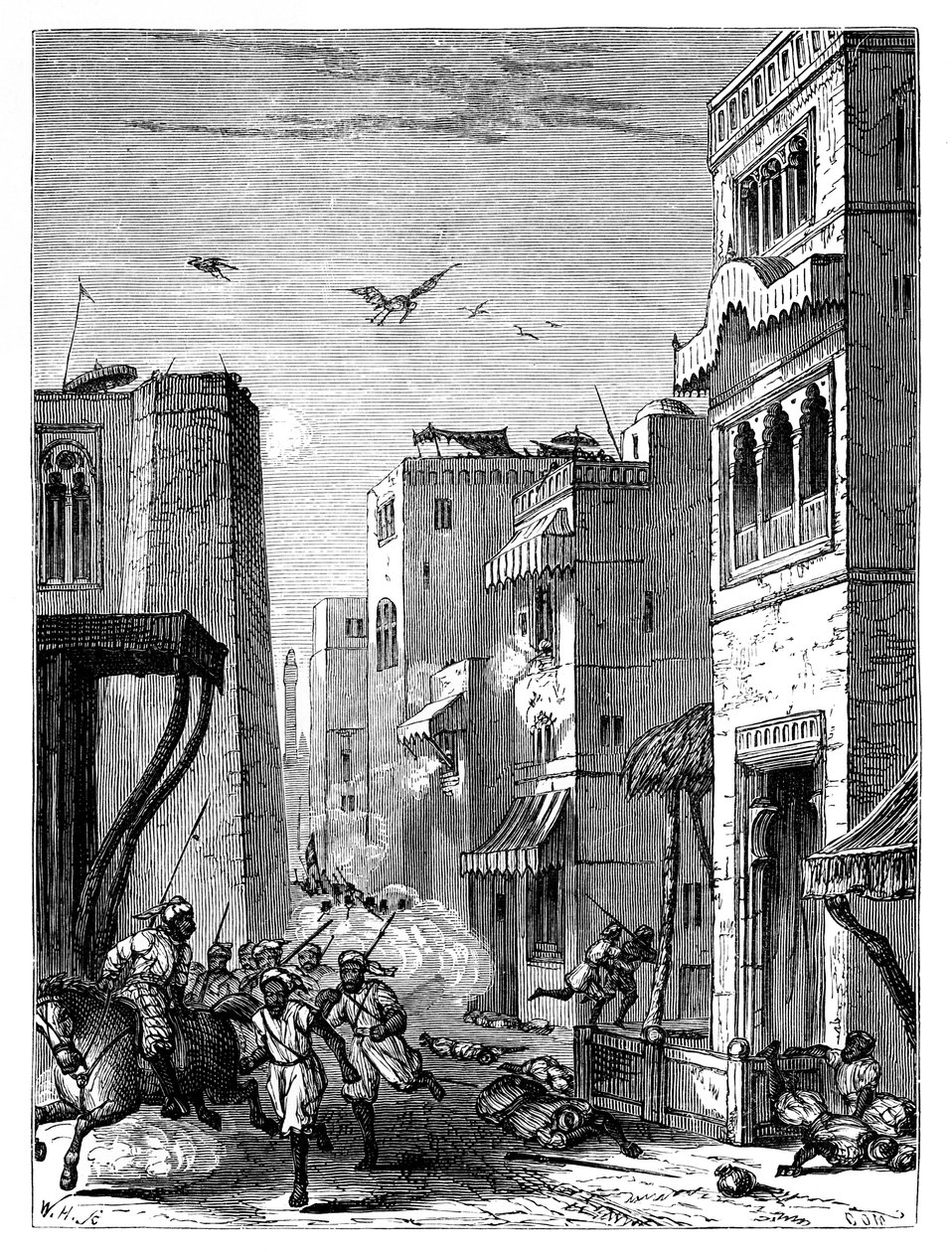 Las tropas británicas entrando en Multan, siglo XIX de Unbekannt