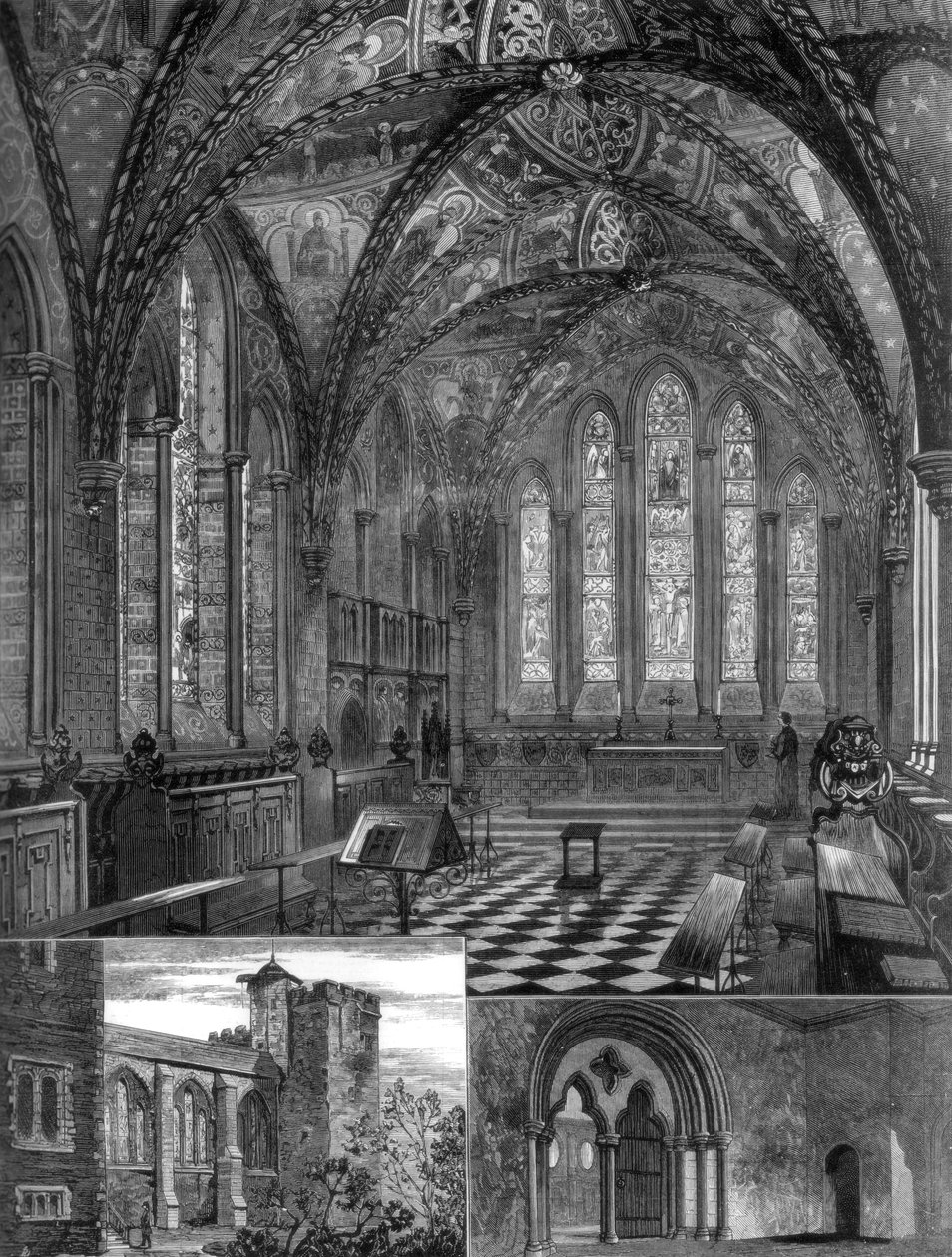 La Capilla del Palacio de Lambeth, Londres, 1887 de Unbekannt