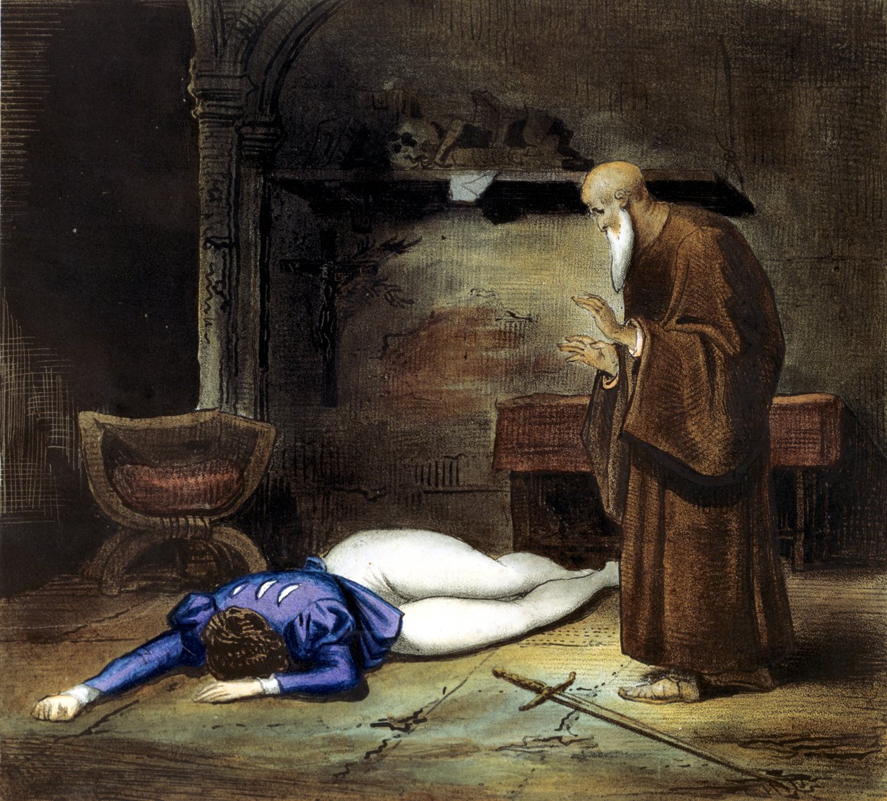 La muerte de Romeo, siglo XIX de Unbekannt
