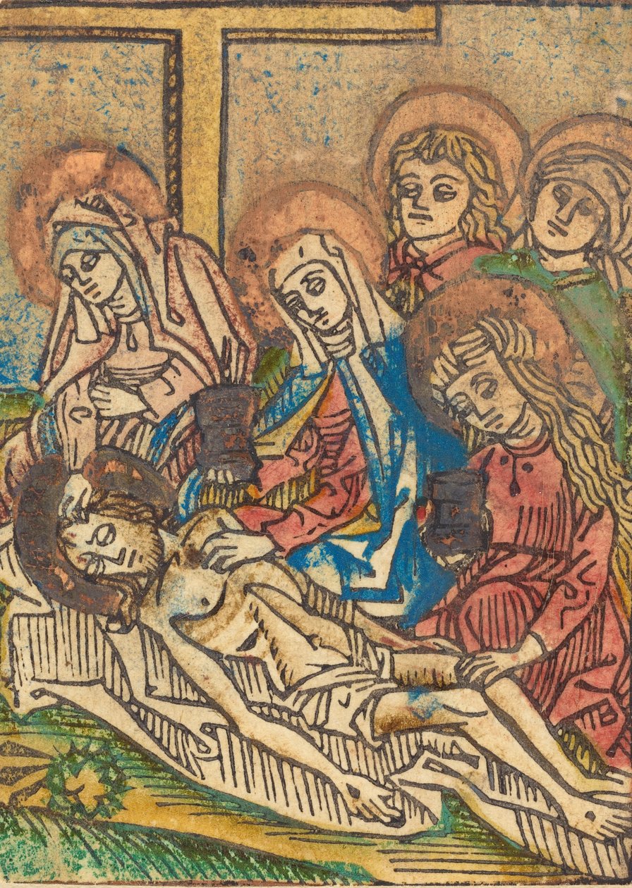 El embalsamamiento de Cristo, c. 1480-1490 de Unbekannt