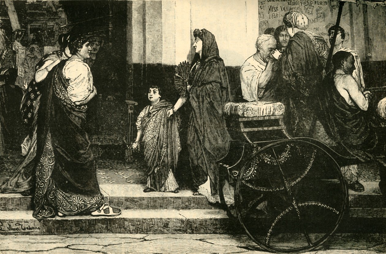 La Entrada de un Teatro Romano, 1890 de Unbekannt