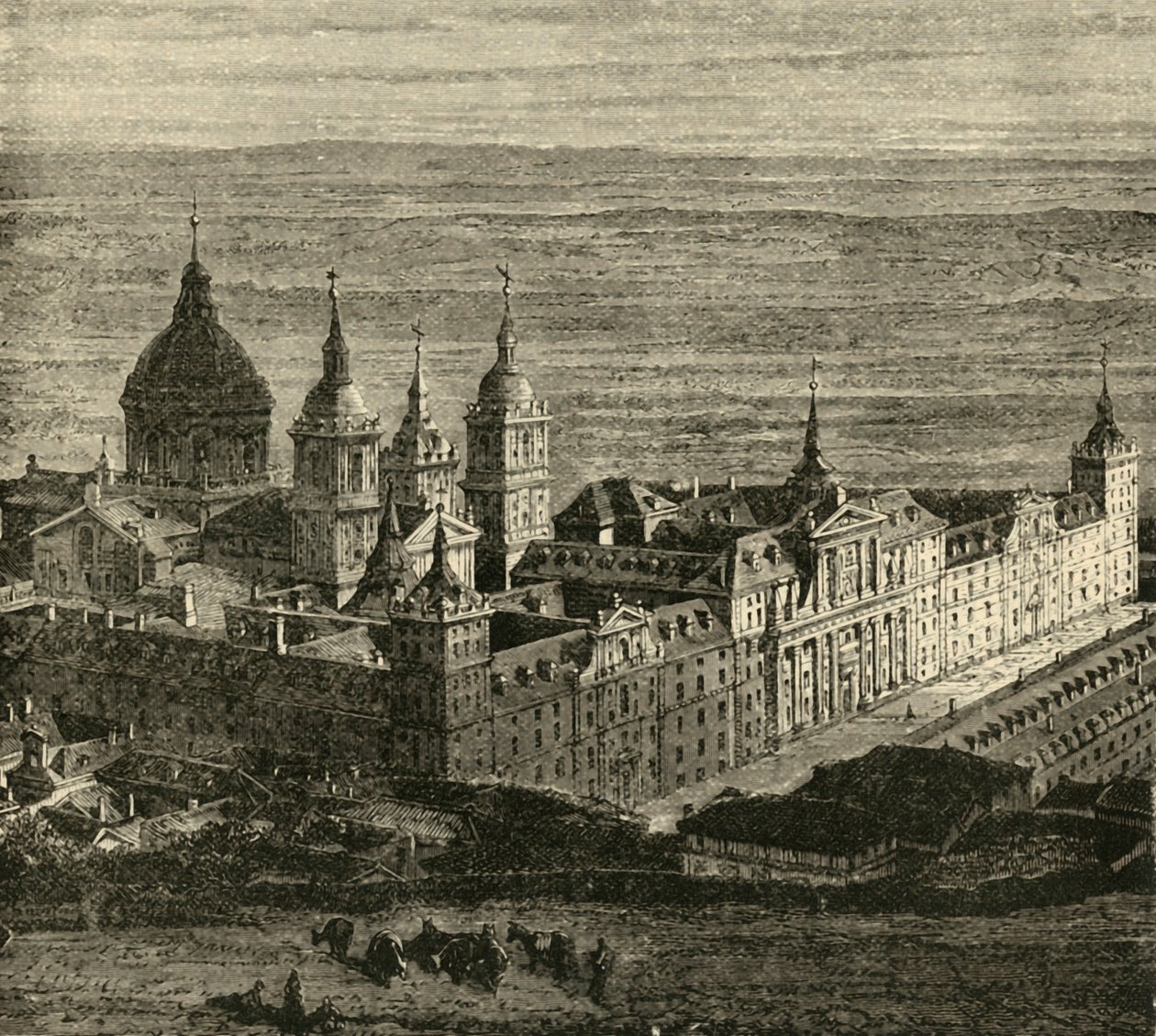 El Escorial, cerca de Madrid, 1890 de Unbekannt