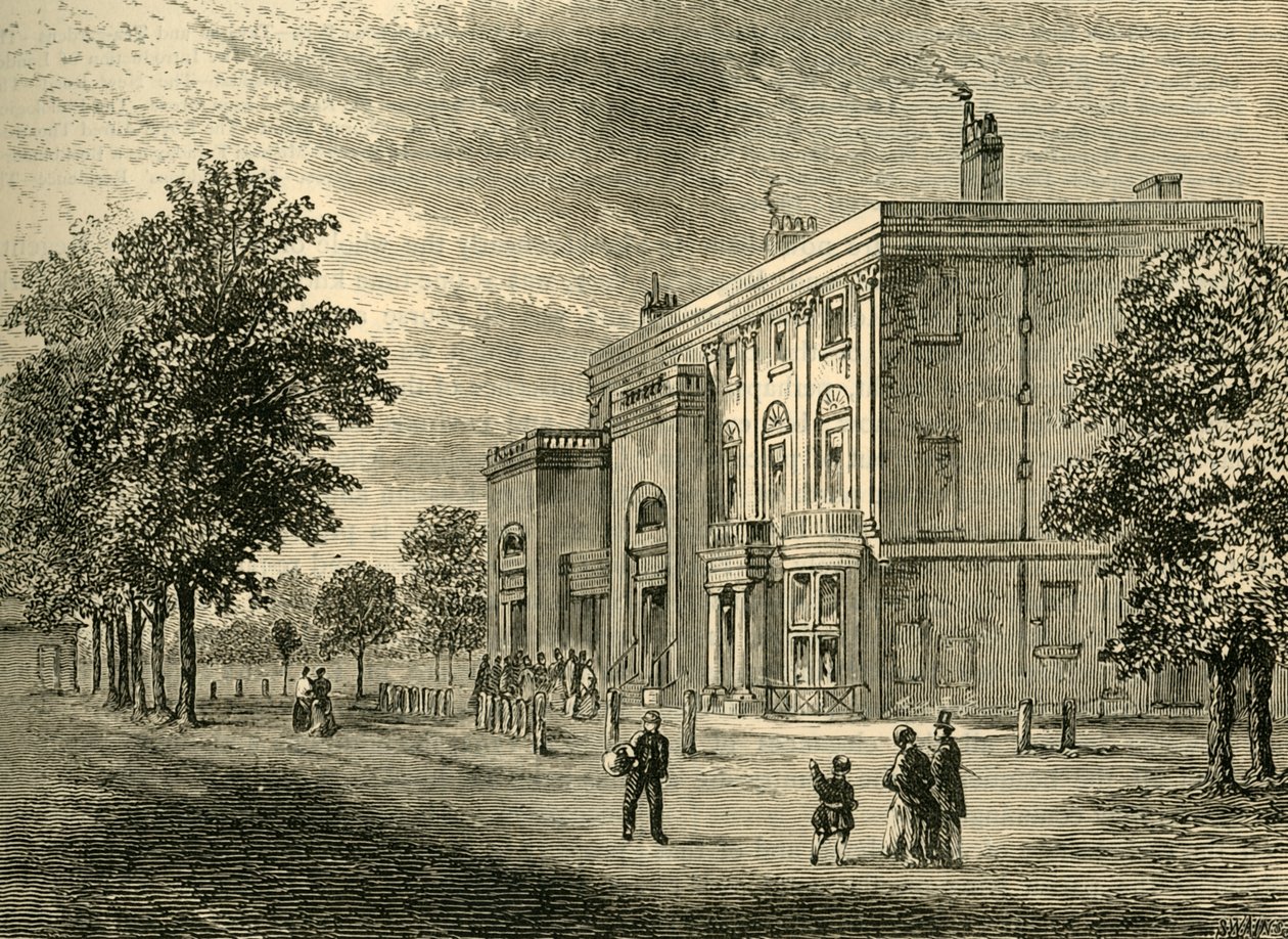 The Eyre Arms en 1820, c1876 de Unbekannt