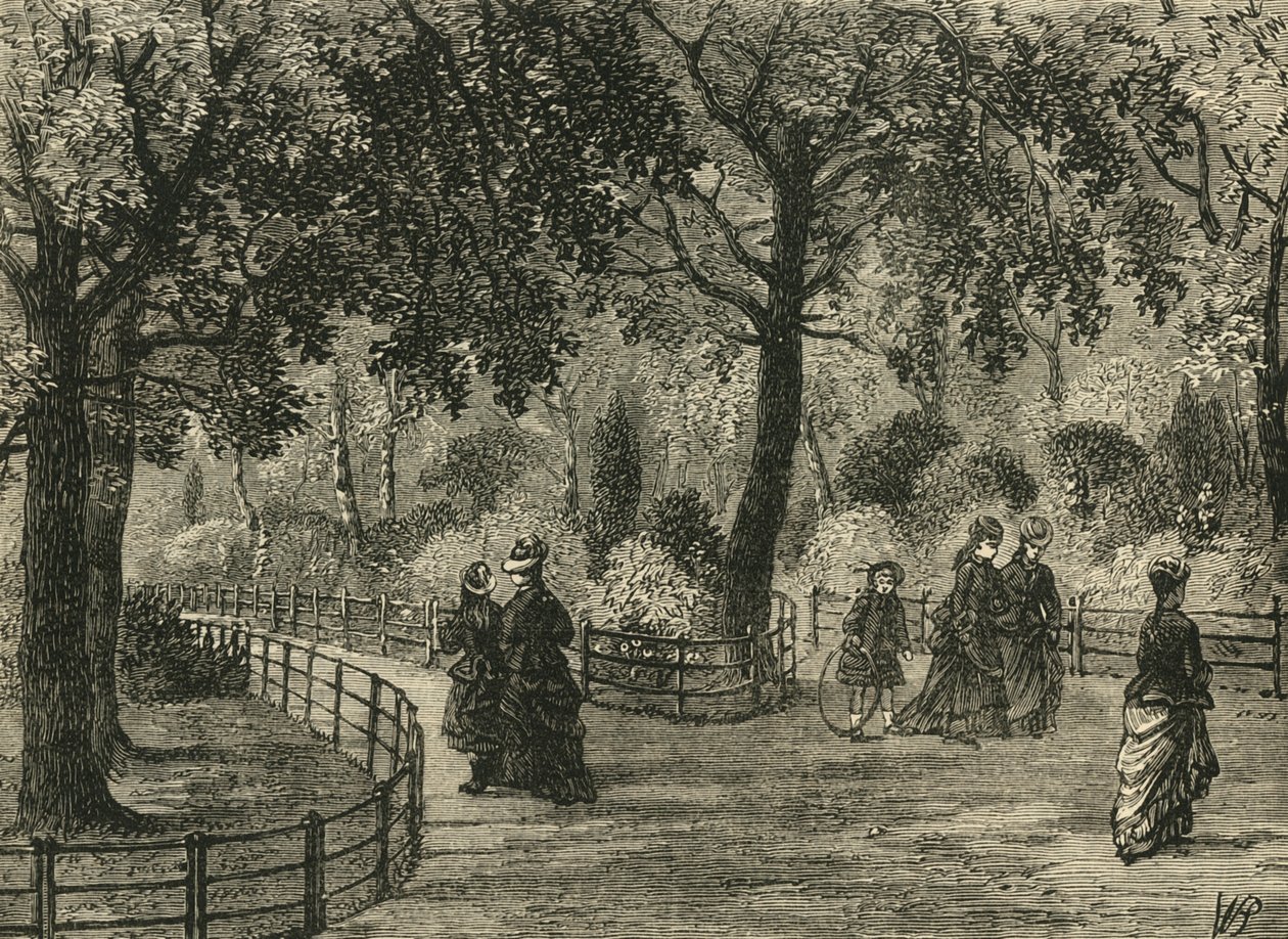 Los Paseos de las Flores, Jardines de Kensington, c1876 de Unbekannt