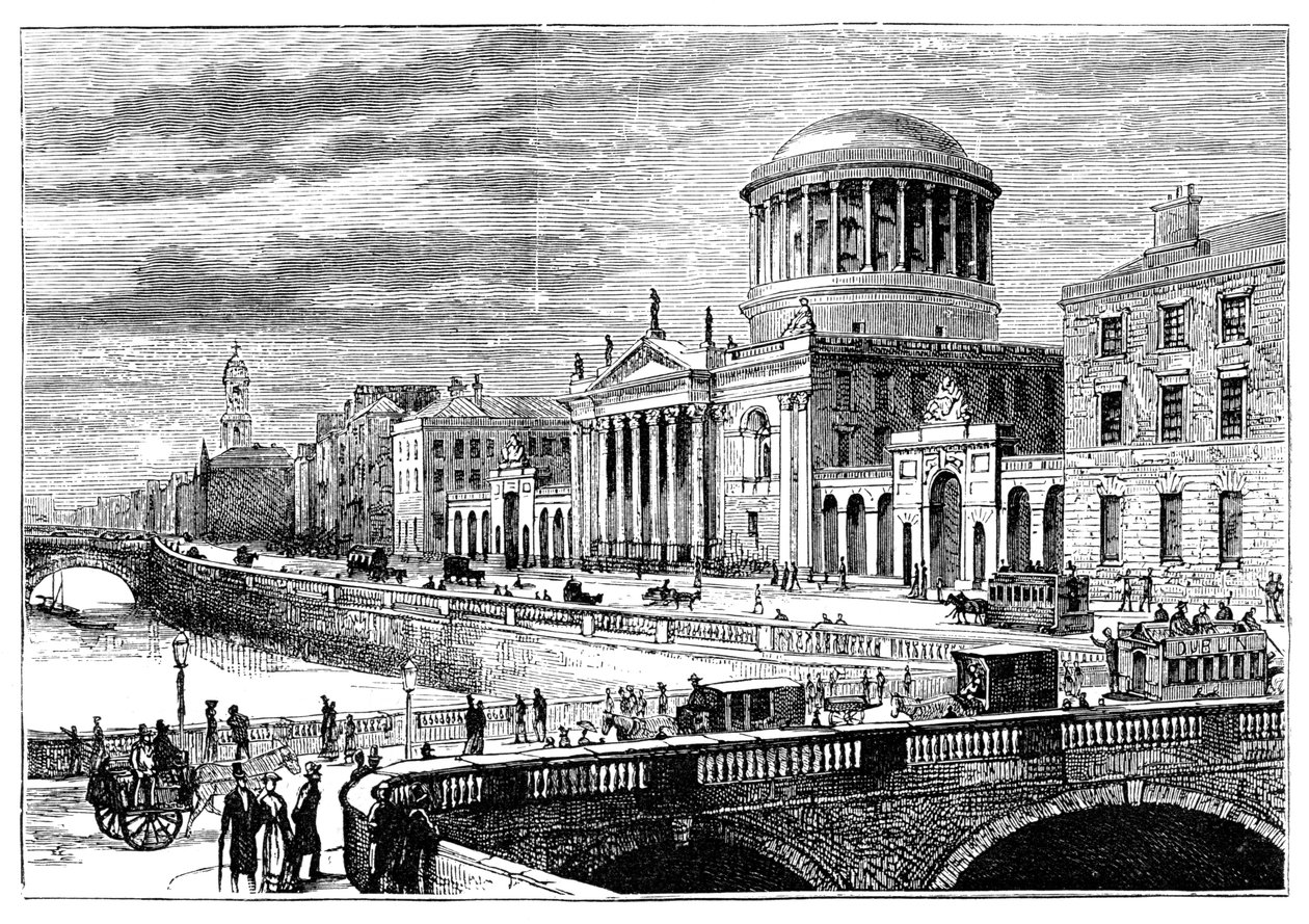 Los Cuatro Tribunales, Dublín, Irlanda, 1900 de Unbekannt