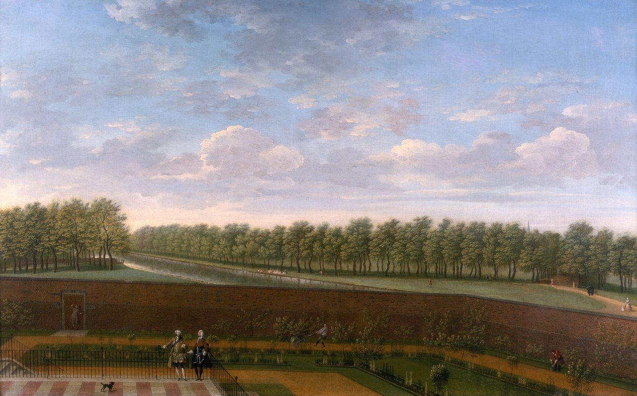El jardín del número 10 de Downing Street, c1740 de Unbekannt