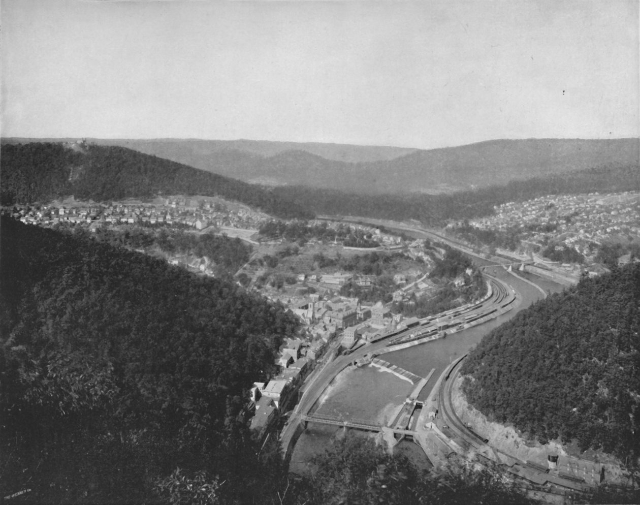 El Gran Bucle en Mauch Chunk, siglo XIX de Unbekannt