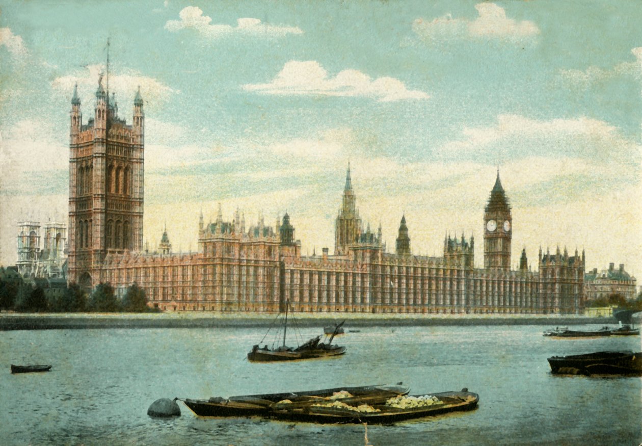 Las Casas del Parlamento, Londres, 1906 de Unbekannt