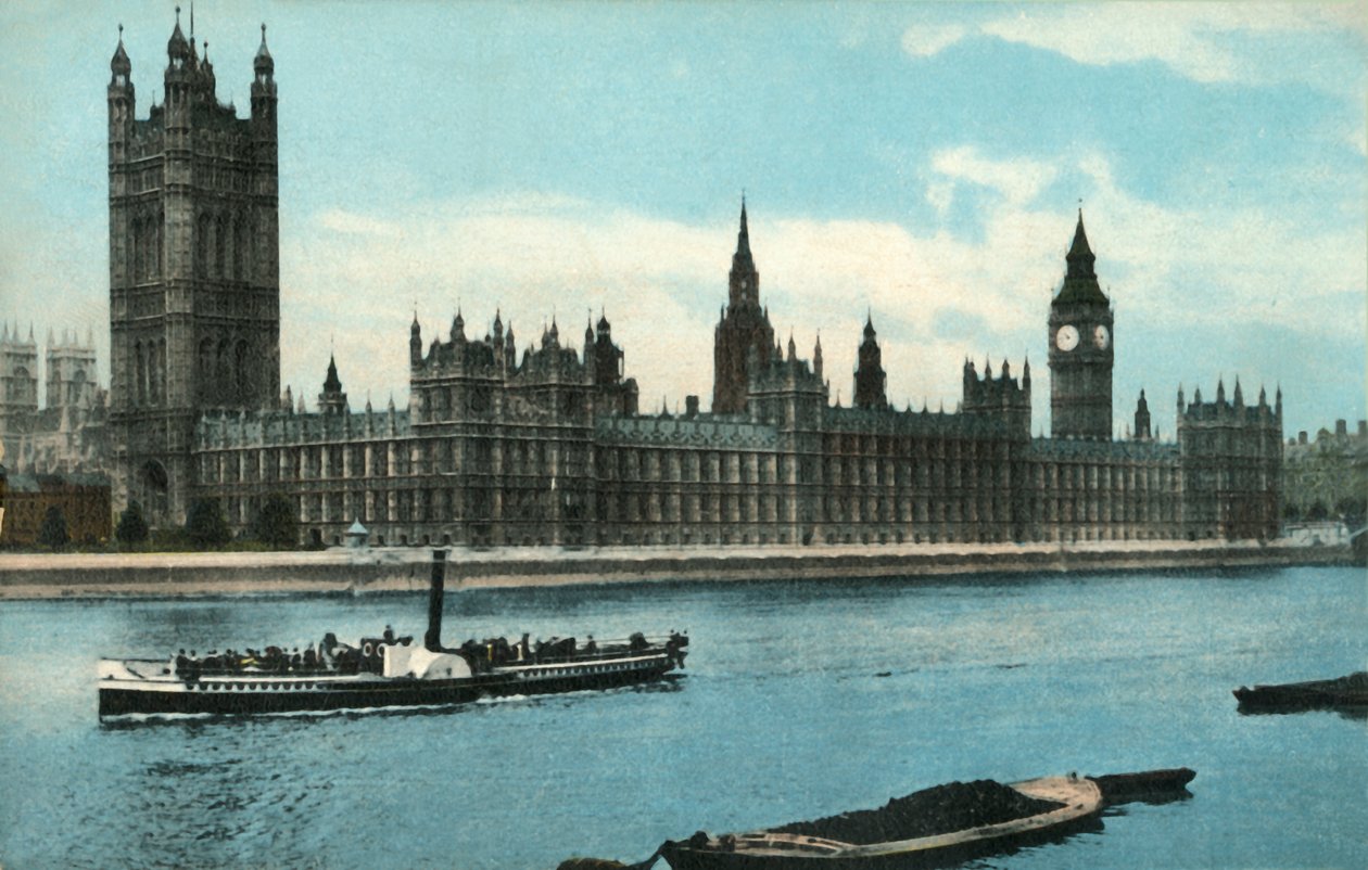 Las Casas del Parlamento, Westminster, Londres, c1907 de Unbekannt