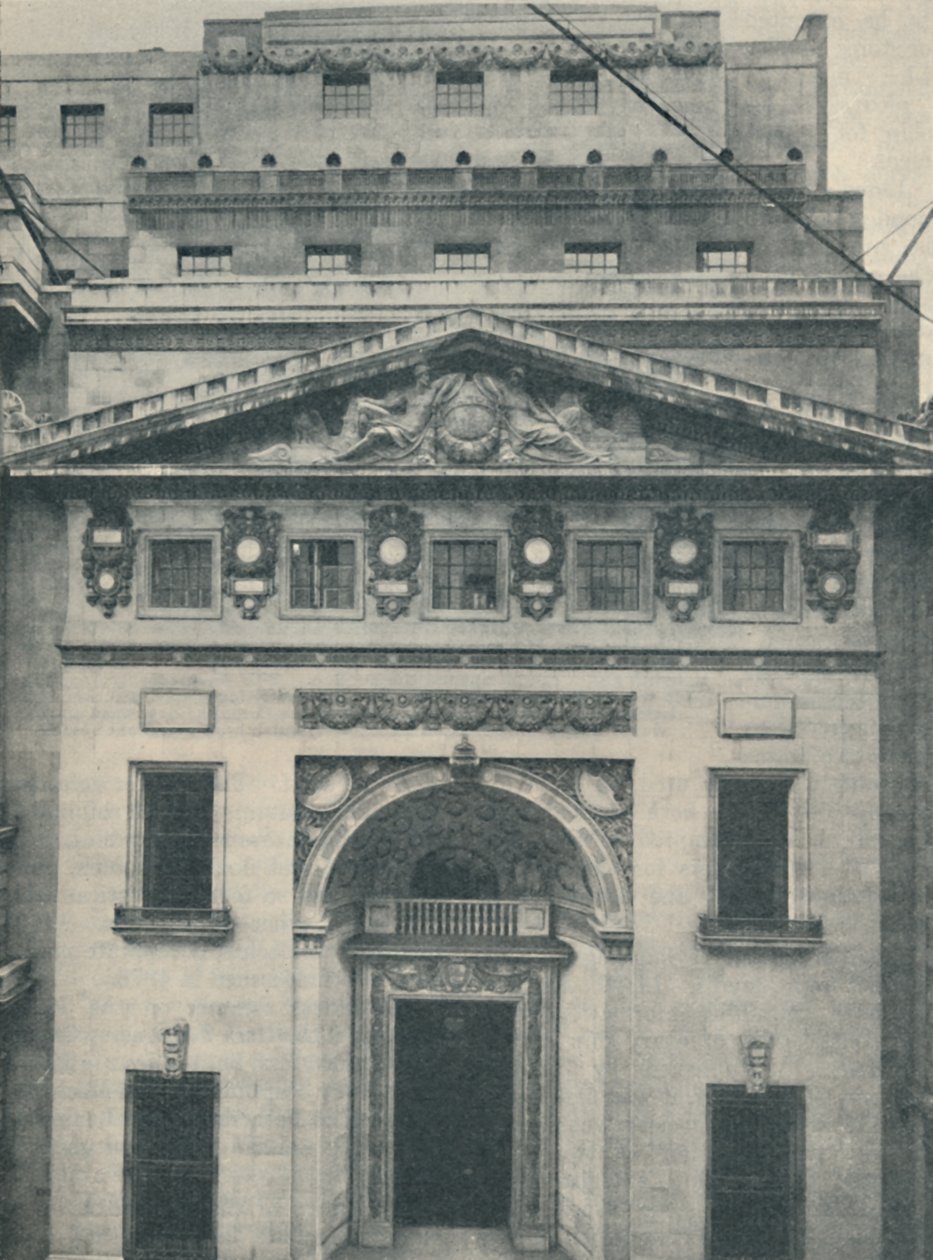 La entrada de Leadenhall Street de Lloyds, 1936 de Unbekannt