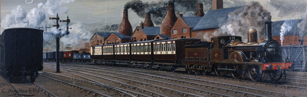 El Manchester Express cerca de Stoke-on-Trent de Unbekannt