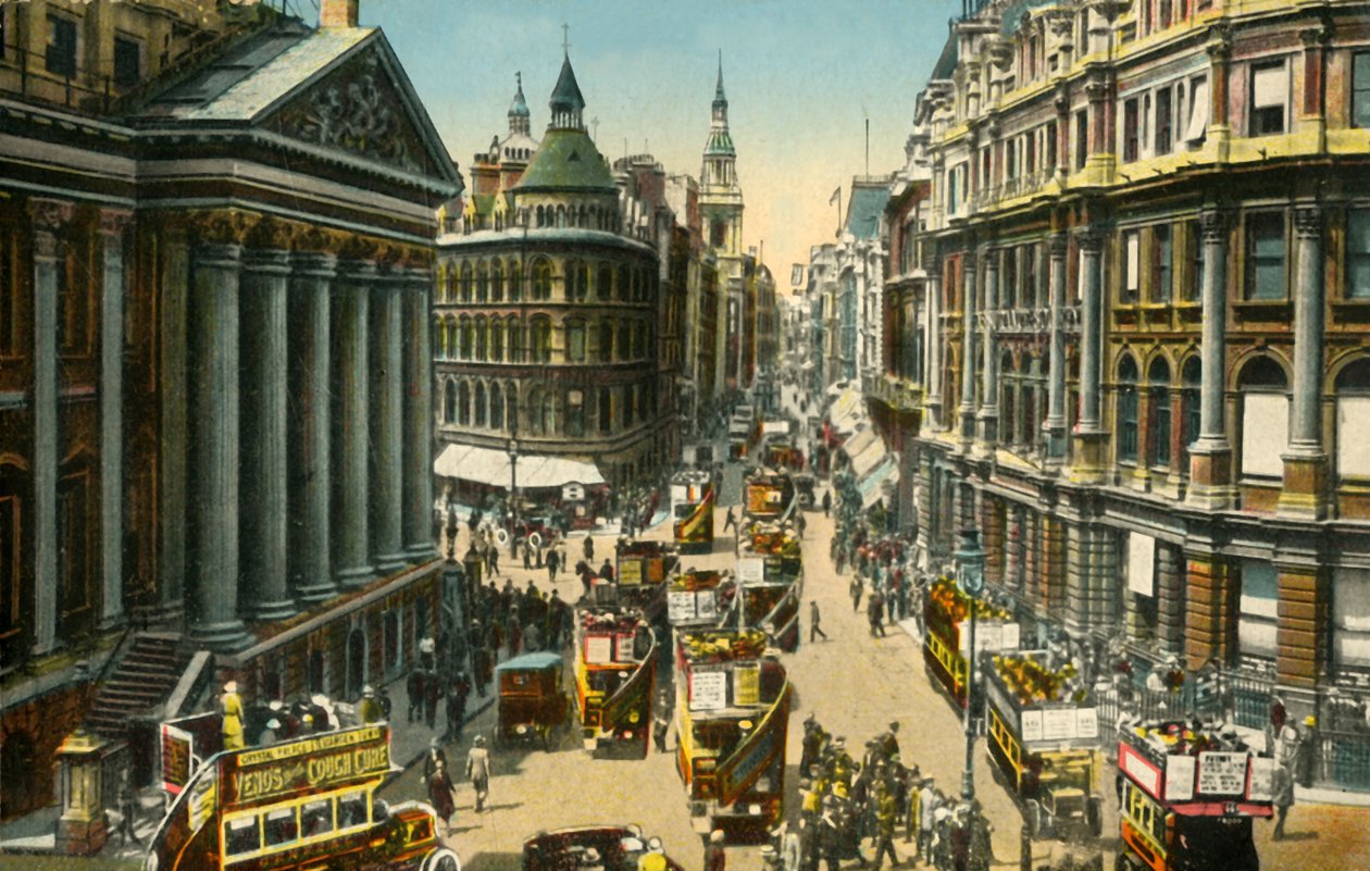 La Mansion House y Cheapside, Londres de Unbekannt