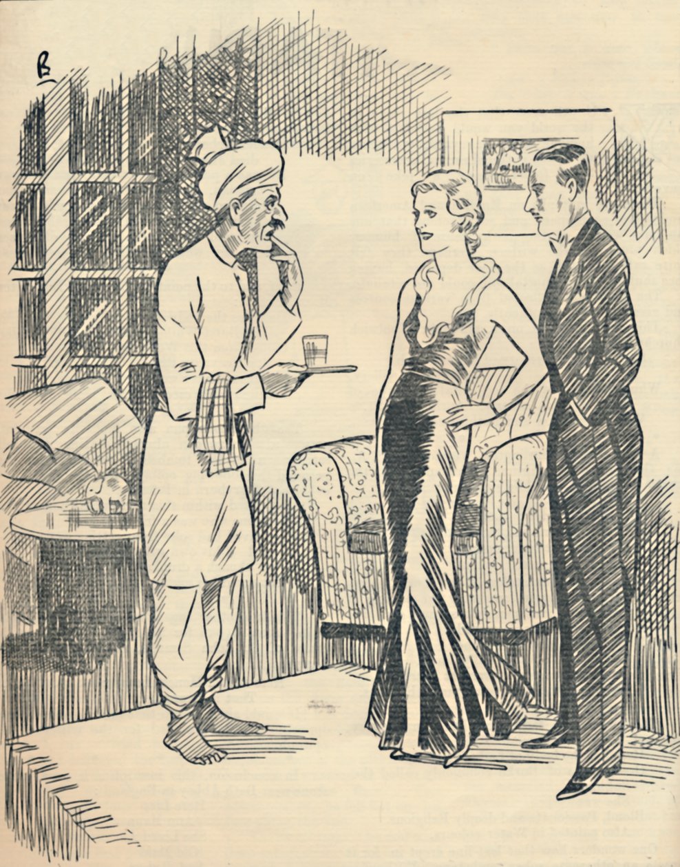 La Memsahib aireando su recién adquirido hindustani..., 1936 de Unbekannt