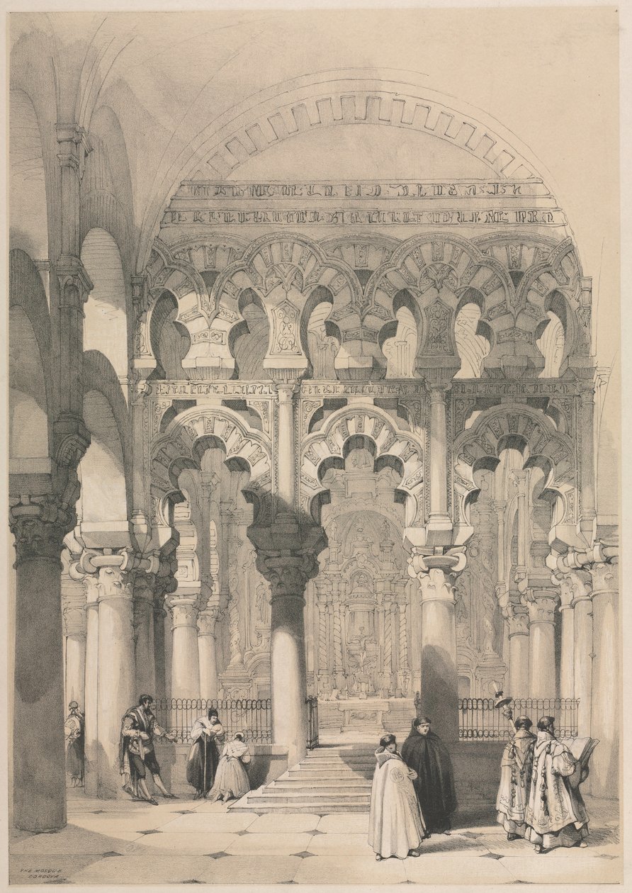 La Mezquita, Córdoba, 1800s de Unbekannt