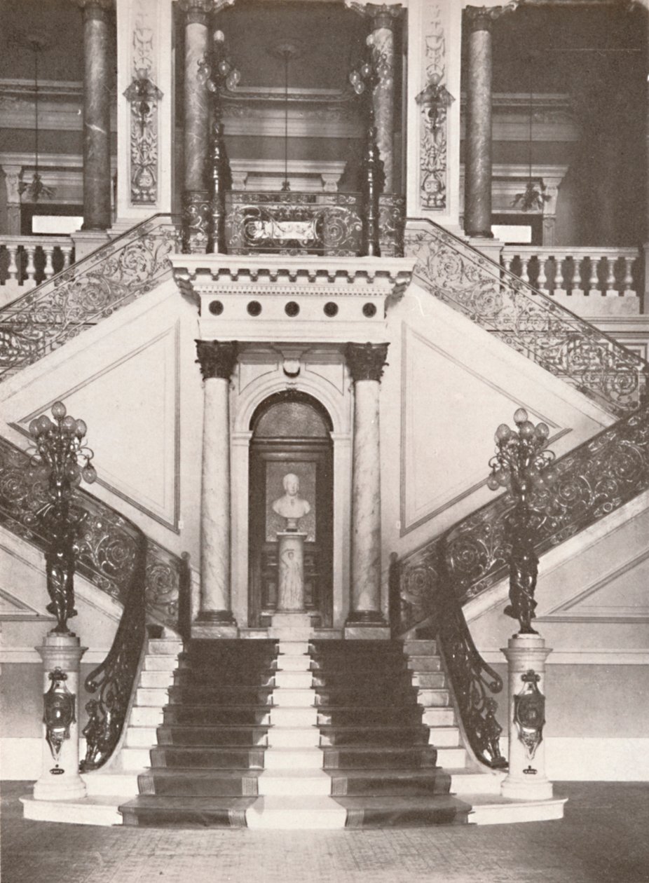 La escalera de la Biblioteca Nacional, 1914 de Unbekannt