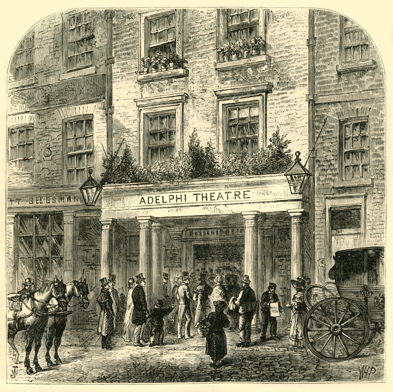 El Viejo Teatro Adelphi, 1881 de Unbekannt