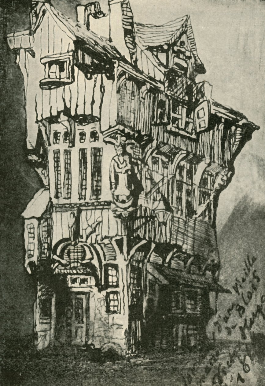 La vieja casa en Blois, siglo XIX, 1902 de Unbekannt