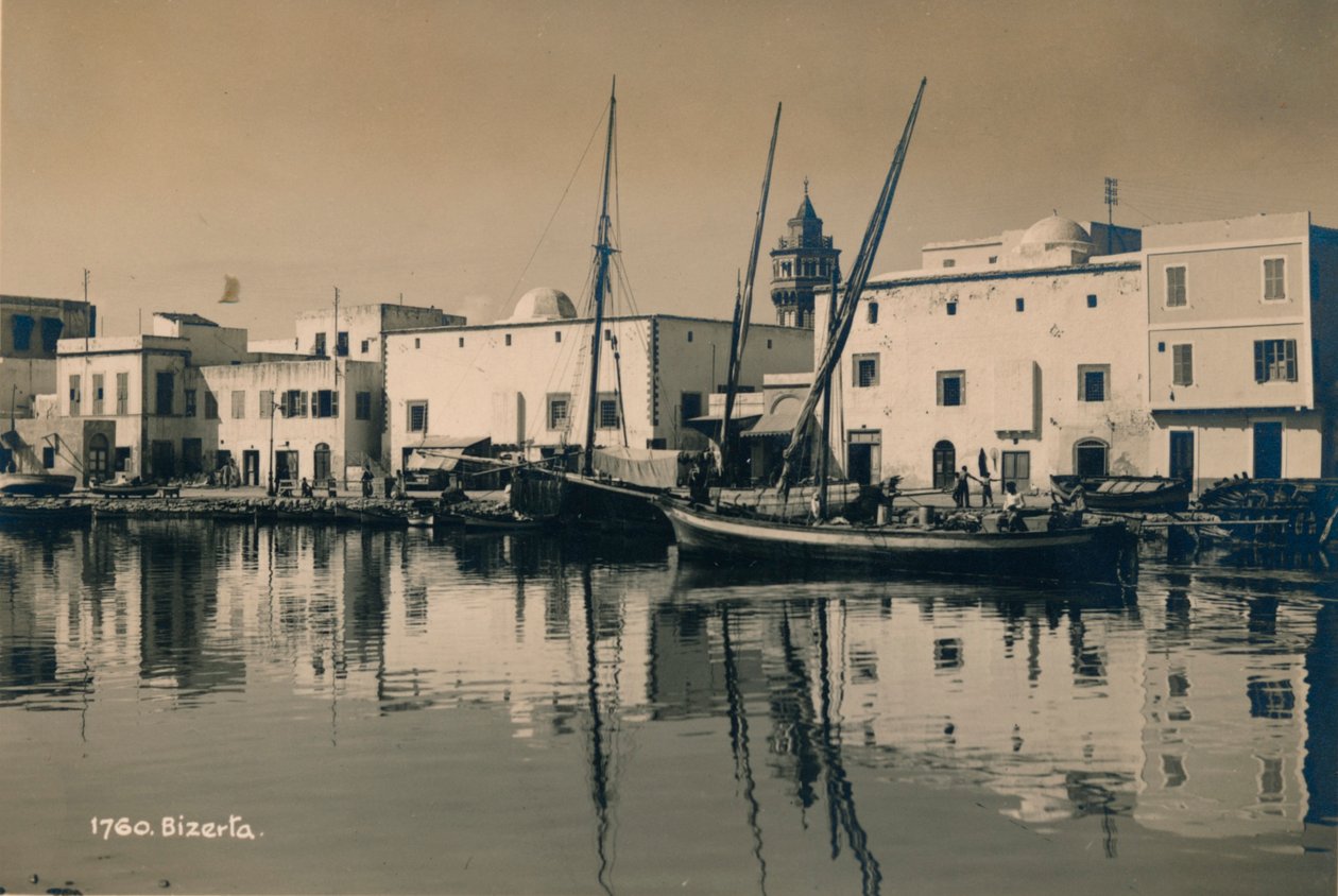 El viejo puerto de Bizerta, Túnez, 1936 de Unbekannt
