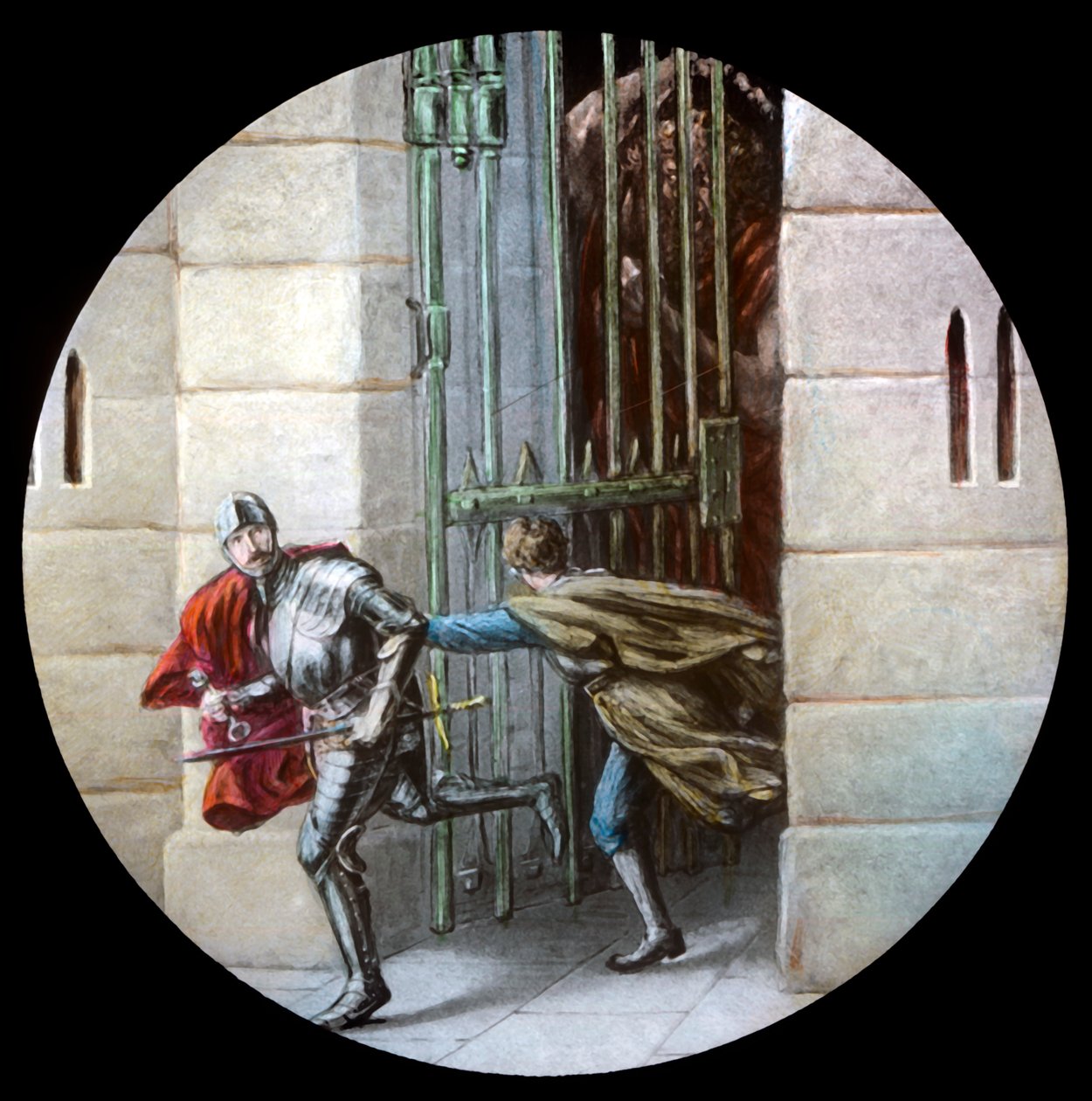 Los peregrinos escapan del Castillo de la Duda, c. 1910 de Unbekannt