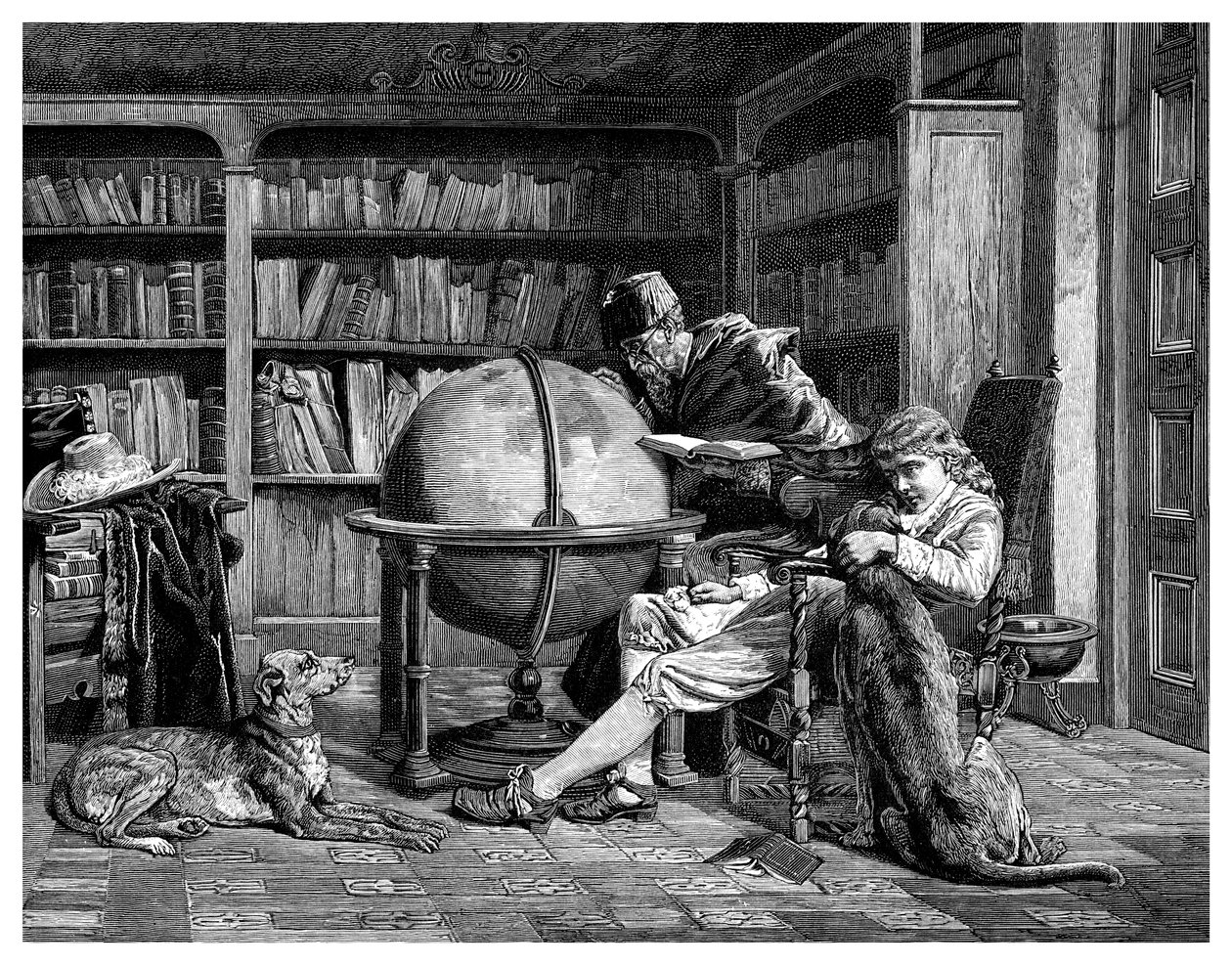 El Profesor y su Alumno, 1882 de Unbekannt