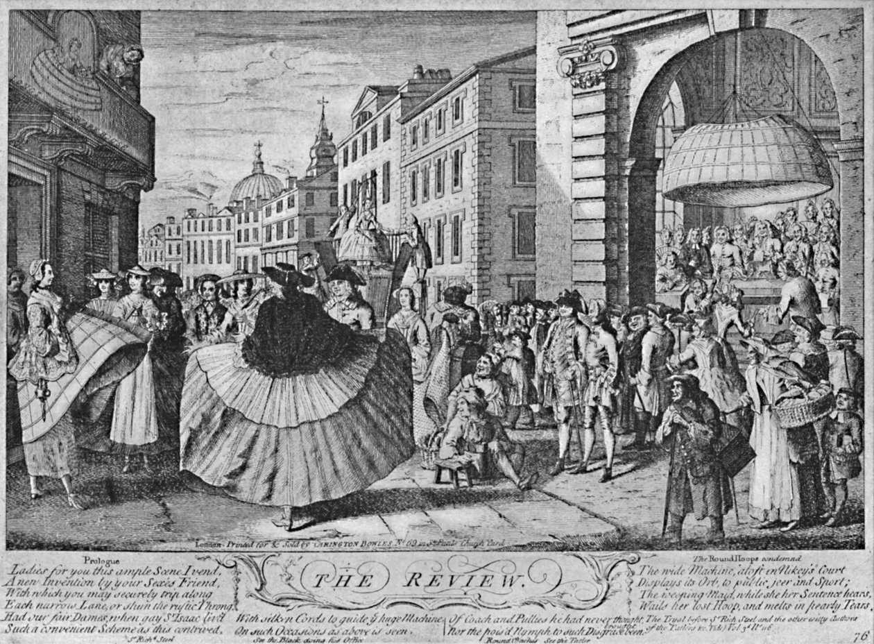 La revisión: Una sátira sobre los aros, c. 1733, 1904 de Unbekannt