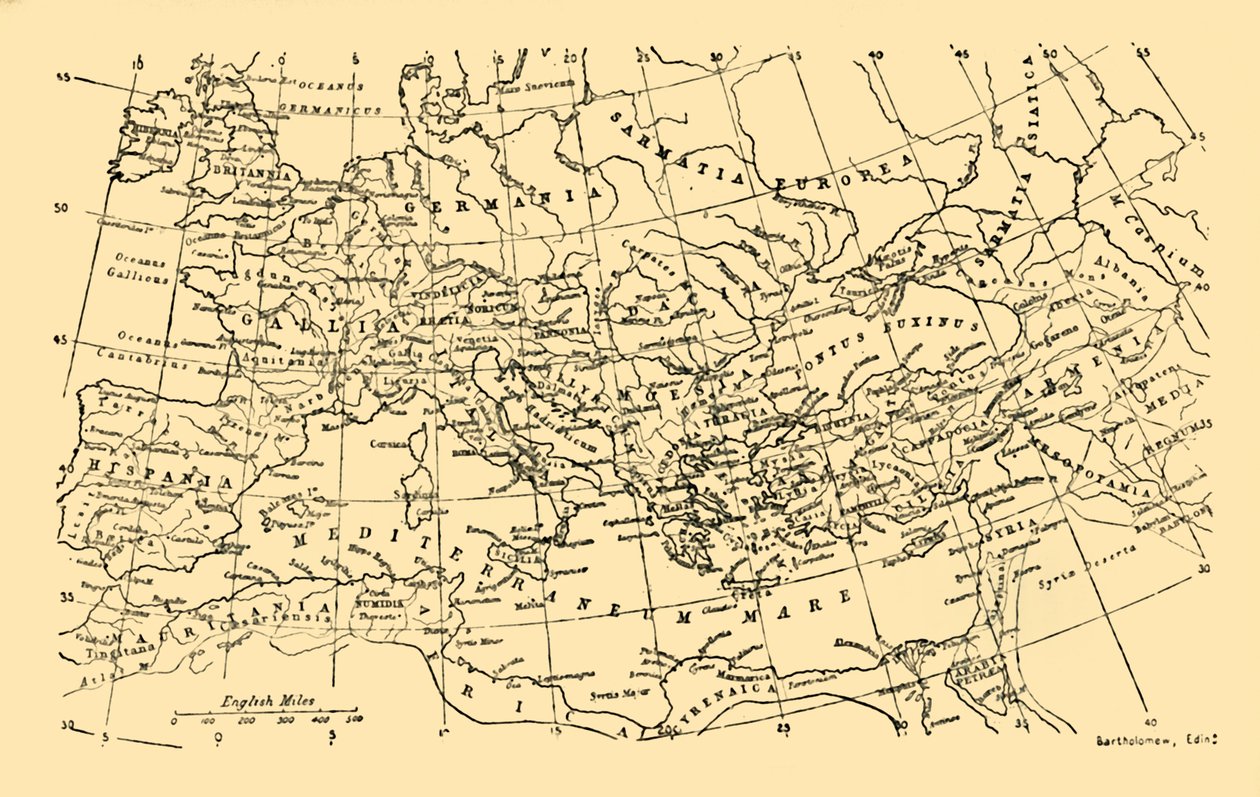 El Imperio Romano bajo Augusto, c. 1930 de Unbekannt