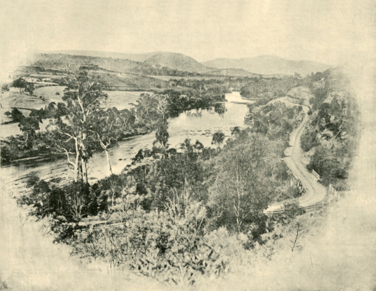 El camino de los estanques de salmón, 1901 de Unbekannt