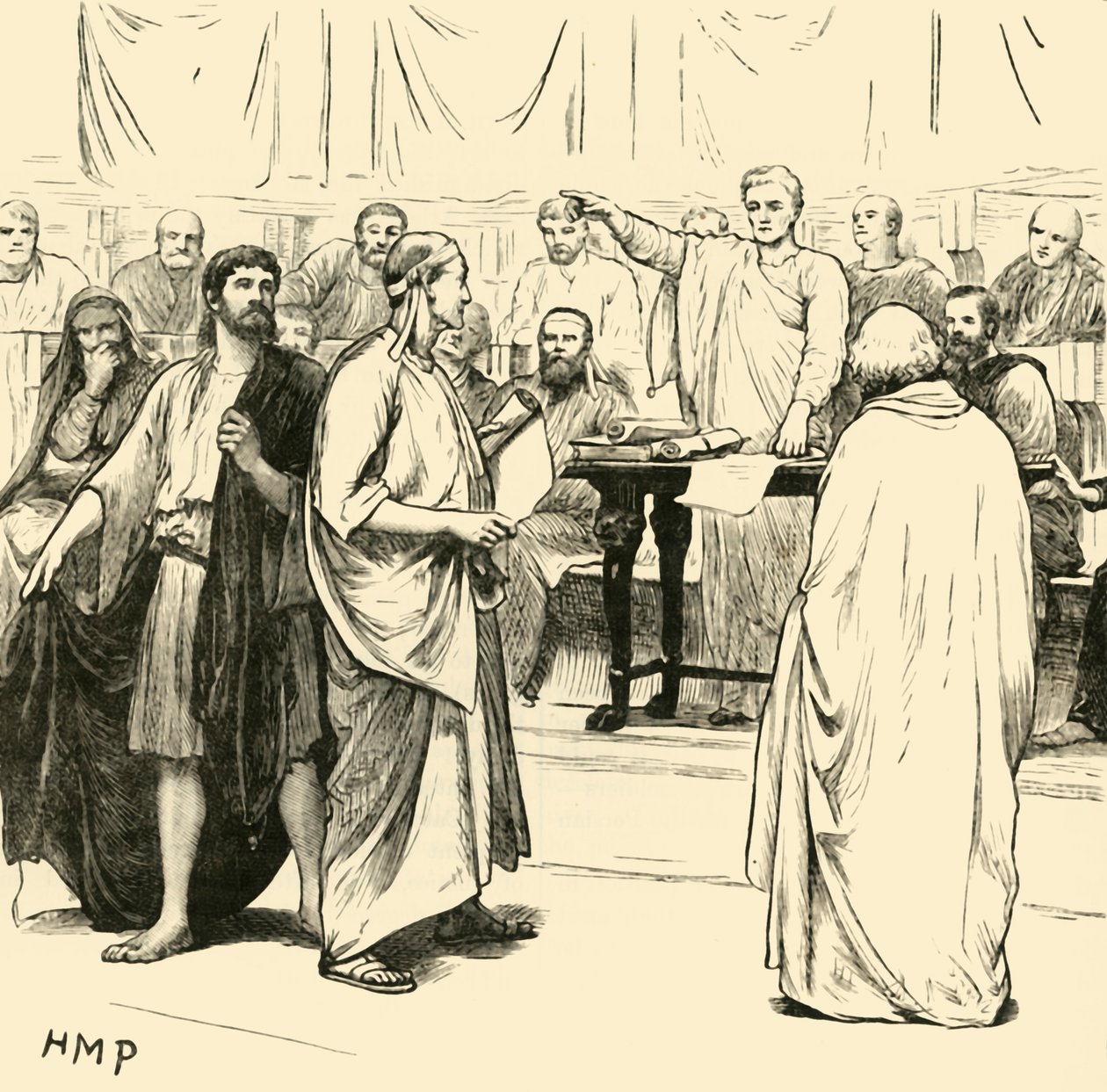 Los sofistas expulsados de Roma, 1890 de Unbekannt