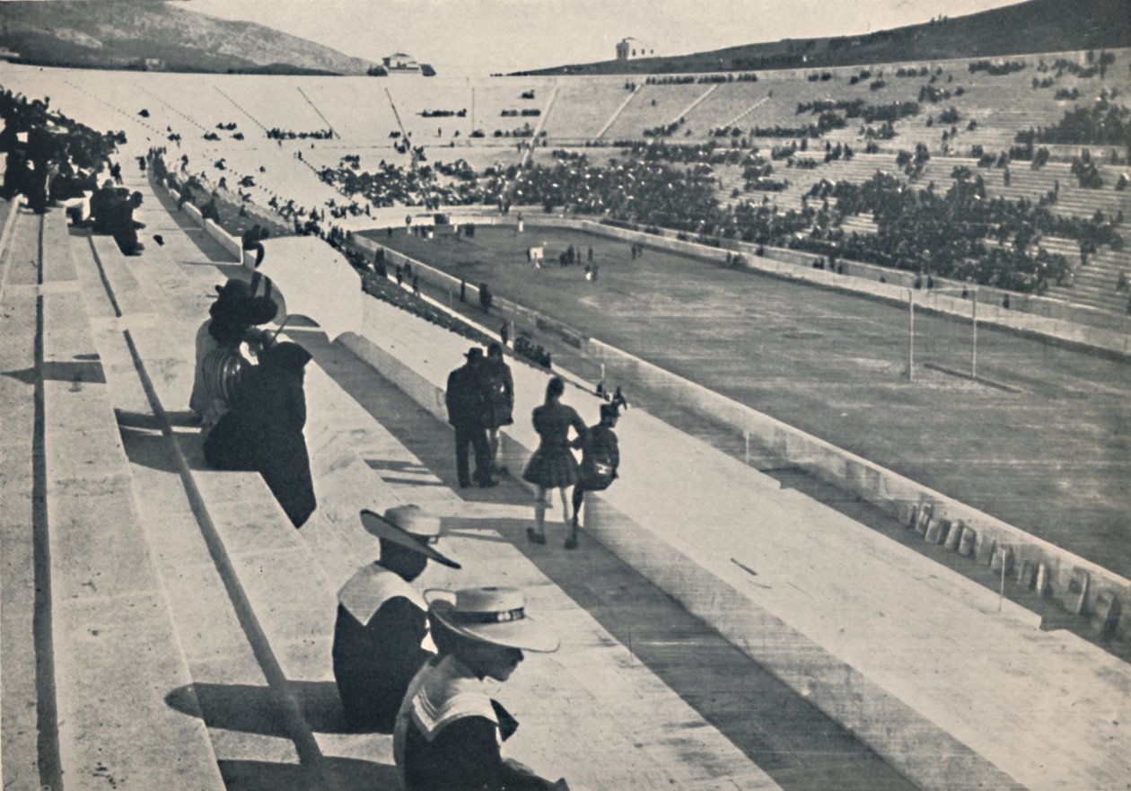 El estadio, Atenas, 1913 de Unbekannt
