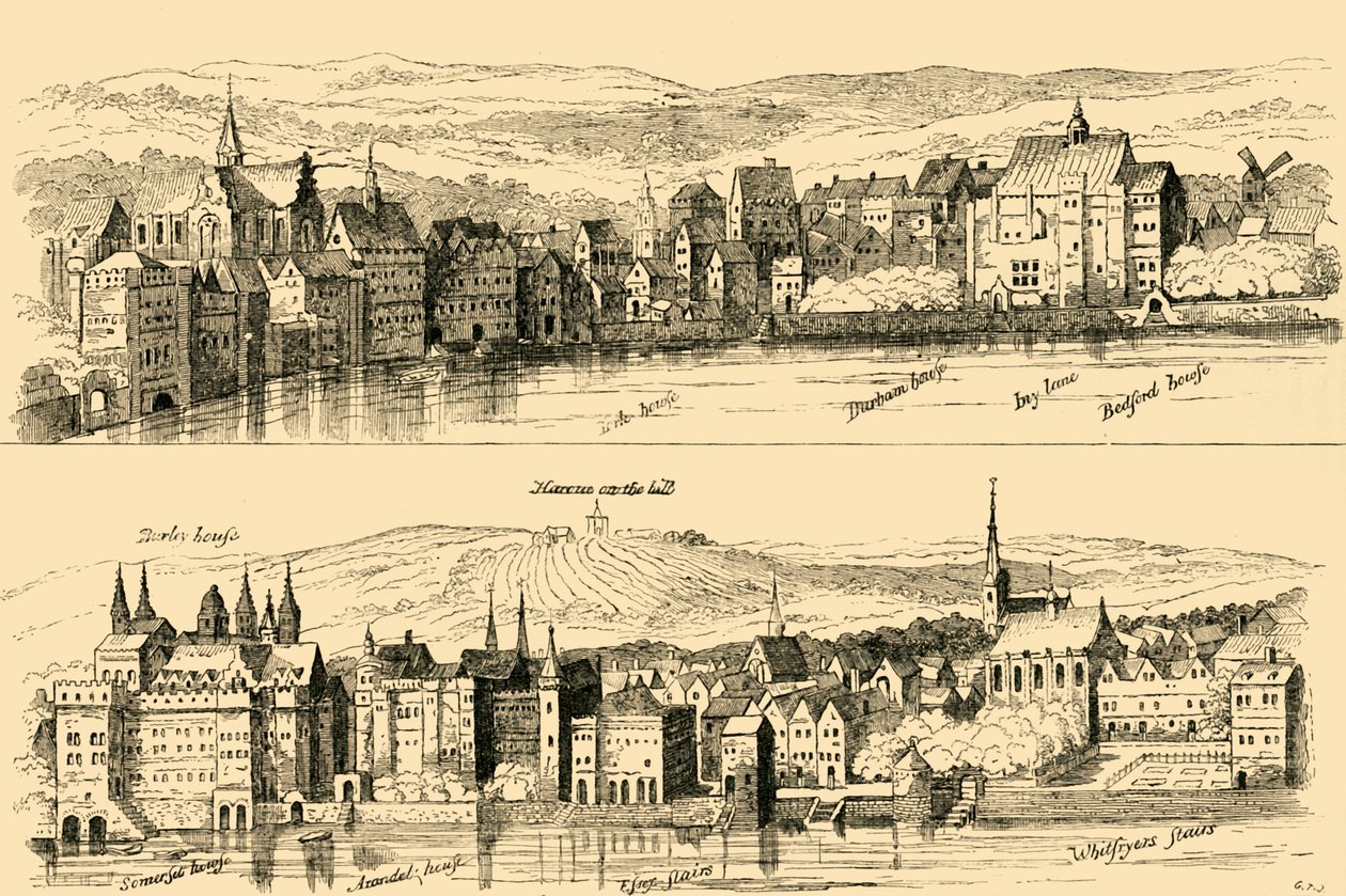 El Strand desde el Támesis, siglo XVI, 1881 de Unbekannt