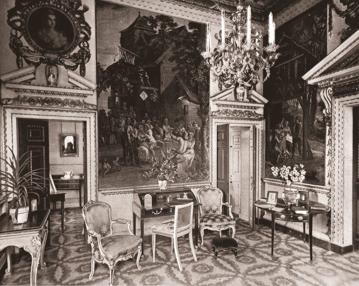 La sala de tapices, Chiswick House, Londres, 1894 de Unbekannt