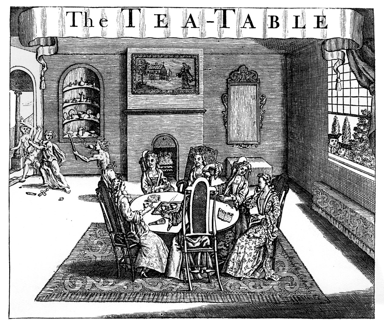 La mesa de té, siglo XVIII de Unbekannt
