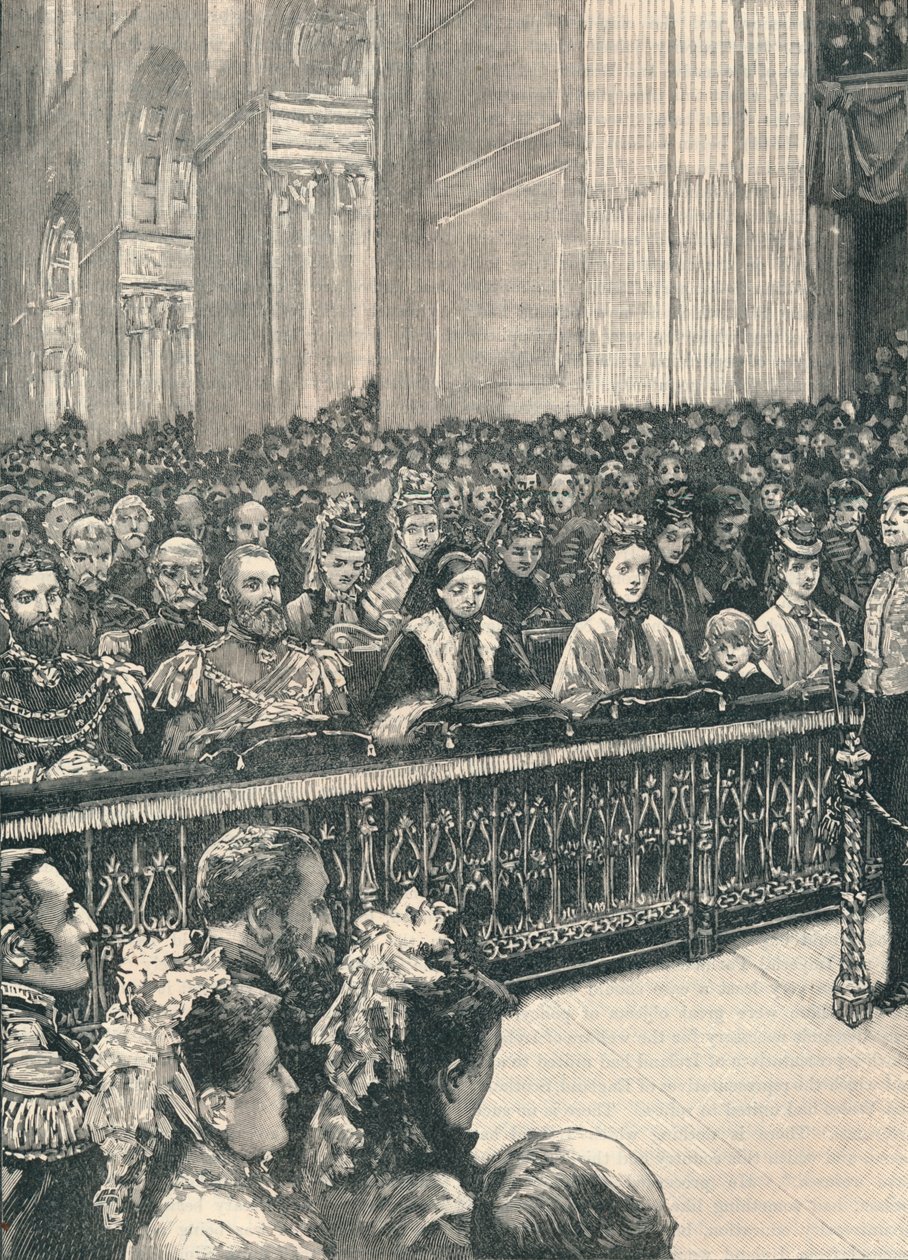 El servicio de acción de gracias en la Catedral de San Pablo, 1906 de Unbekannt